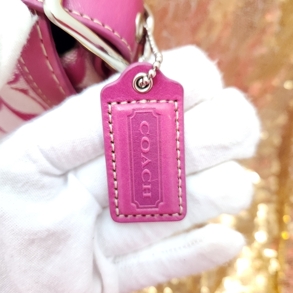 Coach Pink Logo Crossbody Bag - Picture 5 of 11